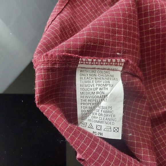 Van Heusen Shirt Sz XXL Red with check print - Picture 6 of 7